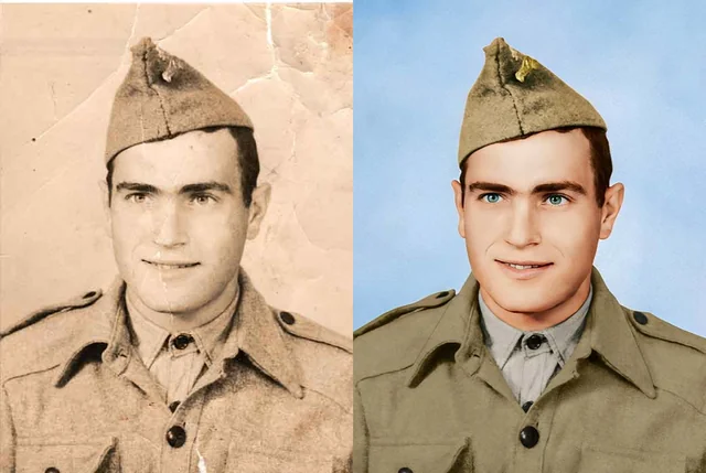 Restauração de foto - Antes e Depois