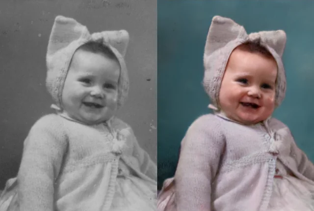 Restauração de foto - Antes e Depois