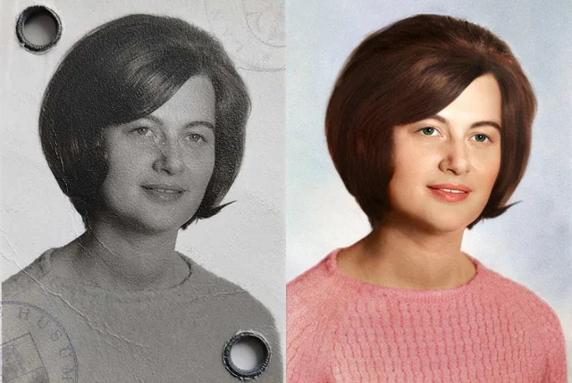 Restauração de foto - Antes e Depois