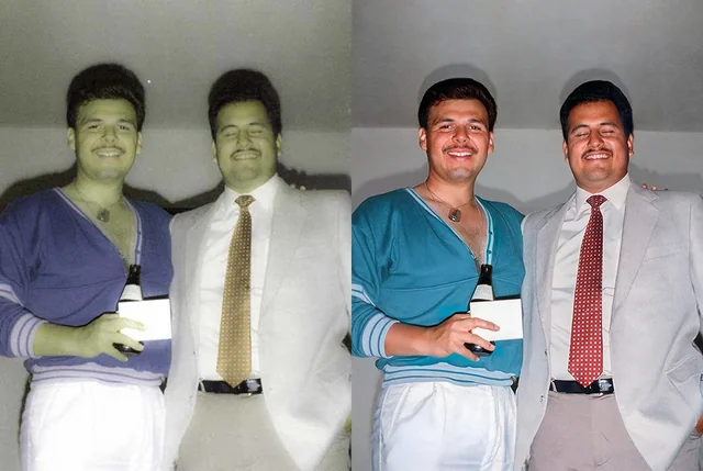 Restauração de foto - Antes e Depois
