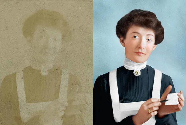 Restauração de foto - Antes e Depois